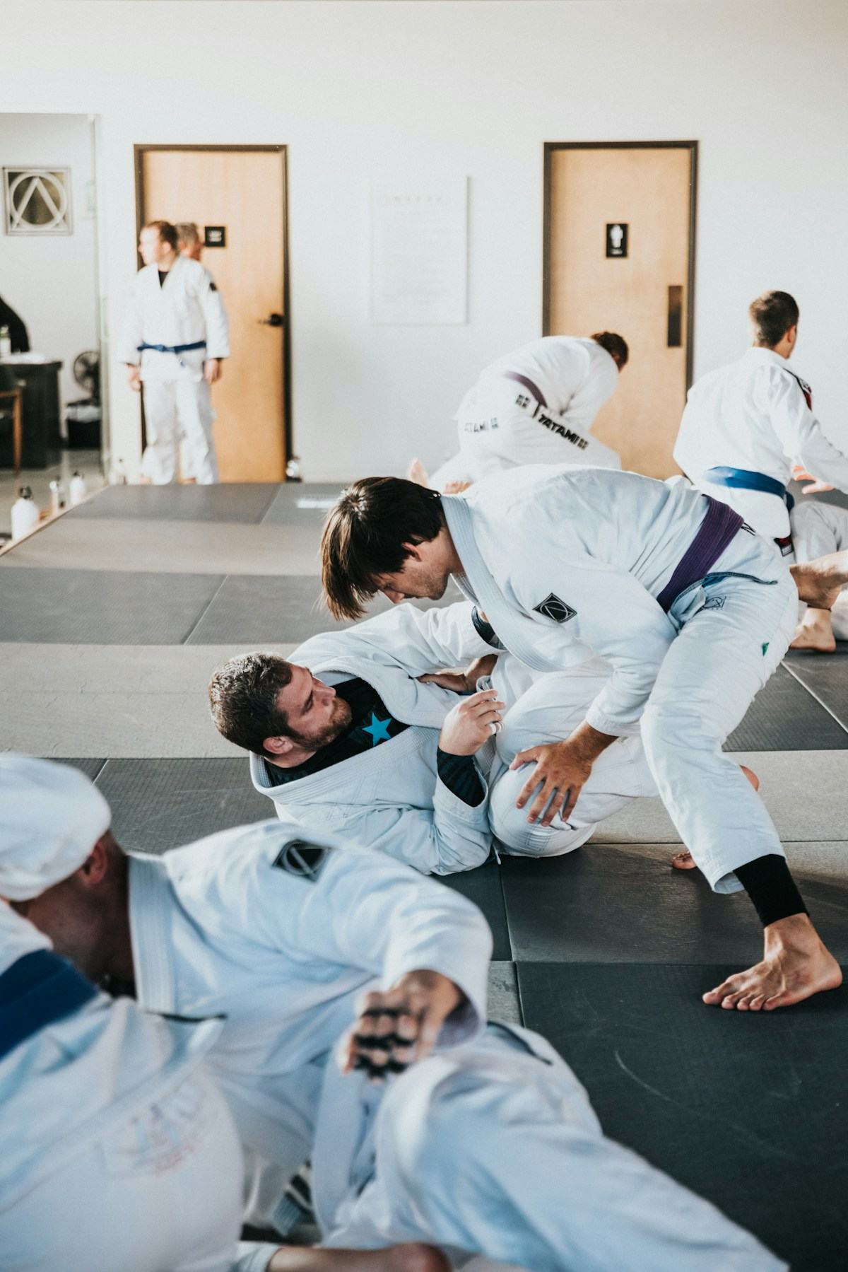 Drilling on the mats