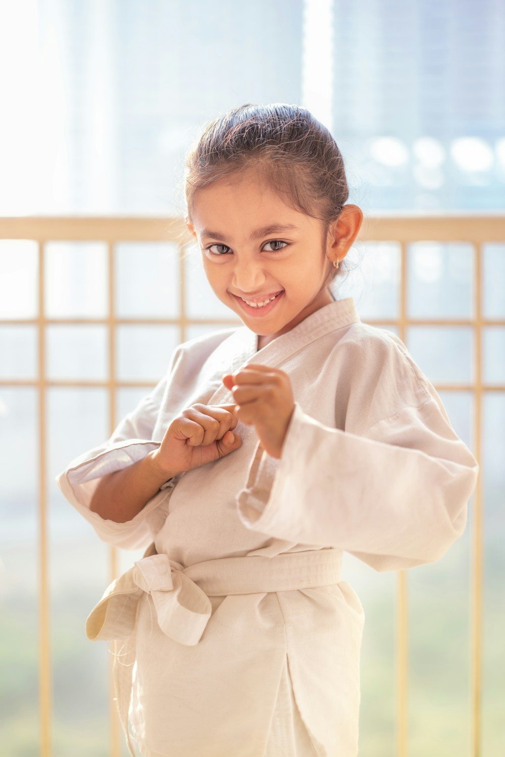 Young student smiling